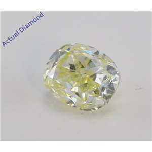 Oval Cut Loose Diamond (0.62 Ct, Natural Fancy Yellow Color, SI2 Clarity) IGI Certified