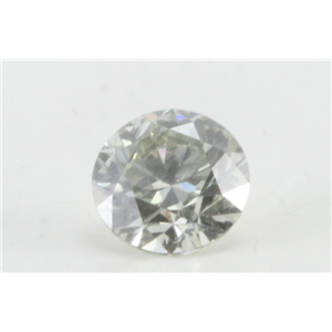 Round Loose Diamond (0.5 Ct, Natural Fancy Color Light Grayish Greenish Yellow Color, VVS2 Clarity) GIA