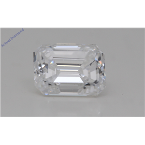 Emerald Cut Loose Diamond (1.07 Ct,E Color,FL Clarity) IGI Certified