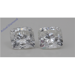 A Pair of Cushion Cut Loose Diamonds 2.04 Ct,E-f Color,VS1-VS2 Clarity Enhanced Clarity IGL Certified