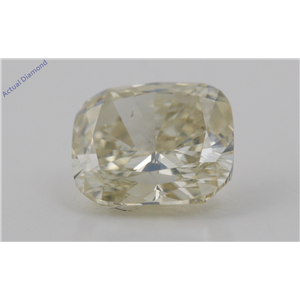 Cushion Cut Loose Diamond (2.07 Ct,Natural Fancy Intense Brownish Yellow Color,VVS2 Clarity) AIG Certified