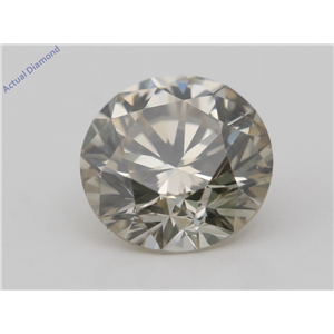 Round Cut Loose Diamond (1.74 Ct,Natural Fancy Light Brownish Yellow Color,VS2 Clarity) AIG Certified