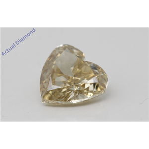 Heart Cut Loose Diamond (1.05 Ct,Natural Fancy Brownish Yellow Color,VS2 Clarity) GIA Certified