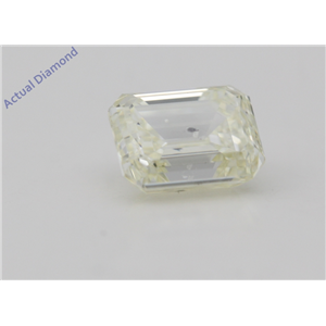 Emerald Cut Loose Diamond (1.01 Ct,Natural Fancy Light Yellow Color,SI1 Clarity) AIG Certified