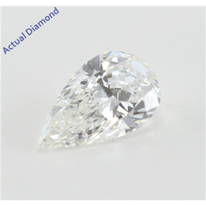 Pear Cut Loose Diamond (0.5 Ct, F Color, SI1 (Clarity Enhanced) Clarity)