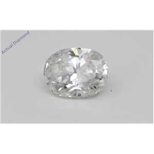 Oval Cut Loose Diamond (0.8 Ct, D Color, SI1(Clarity Enhanced) Clarity) IGL Certified