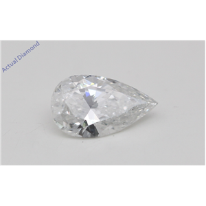 Pear Cut Loose Diamond (0.62 Ct, D Color, SI2(Laser Drilled) Clarity) IGL Certified