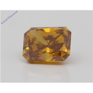 Radiant Cut Loose Diamond (0.72 Ct,Natural Fancy Brownish Yellowish Color,Vs2 Clarity) Gia Certified