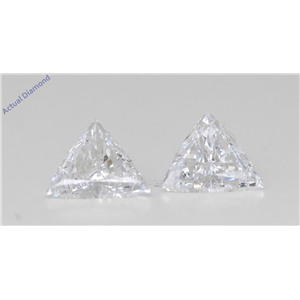 A Pair Of Triangle Cut Loose Diamonds (1.53 Ct,D Color,Vs1-Si1 Clarity) Gia Certified