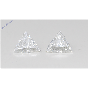 A Pair Of Triangle Cut Loose Diamonds (1.84 Ct,F-G Color,Si1-Si2 Clarity) Gia Certified