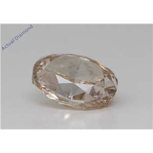 Oval Cut Loose Diamond (3.27 Ct,Fancy Light Yellowish Brown Color,Si2 Clarity) Gia Certified