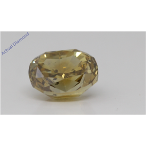 Oval Cut Loose Diamond (1.01 Ct,Fancy Brownish Greenish Yellow Color,Si2 Clarity) Gia Certified