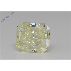Radiant Cut Loose Diamond (1.53 Ct,Fancy Light Yellow Color,Vs2 Clarity) Gia Certified