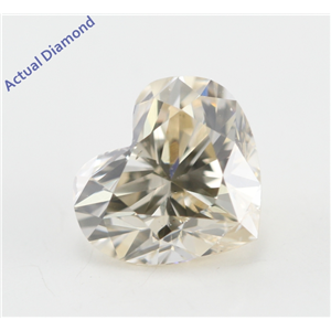 Heart Cut Loose Diamond (1.06 Ct, Natural Fancy Champagne Color, SI1 Clarity) IGL Certified