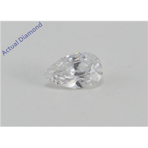 Pear Cut Loose Diamond (0.26 Ct, D Color, VS2 Clarity) IGL Certified
