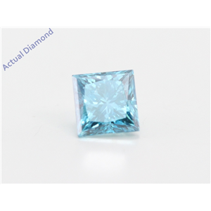 Princess Loose Diamond (0.69 Ct, Fancy Intence Blue(Irradiated) Color, Vs2(clarity Enhanced) Clarity) IGL