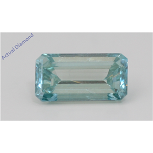 Emerald Loose Diamond (1.5 Ct,Fancy Apple Blue(Irradiated) Color,VS2(CLARITY ENHANCED) Clarity) IGL
