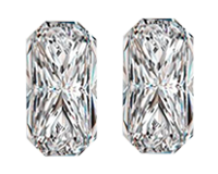 Sparkly Pair of 0.95ct Loose Pair of Diamonds, VVs1 Clarity, E Color