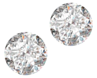 Round VS1 Clarity, H Color 1.34 Carat Loose Diamond Pair