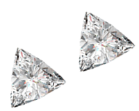 Sparkly Pair of 0.55ct Loose Diamonds, SI2 Clarity, I Color