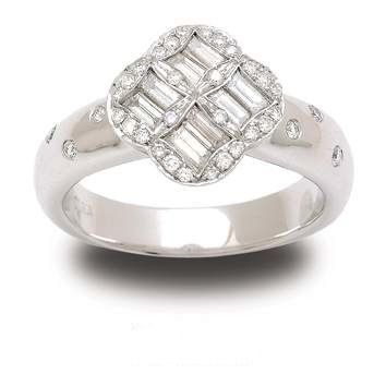 Cushion Cut Double Prongs Diamond Engagement Ring Setting - Barsky Diamonds