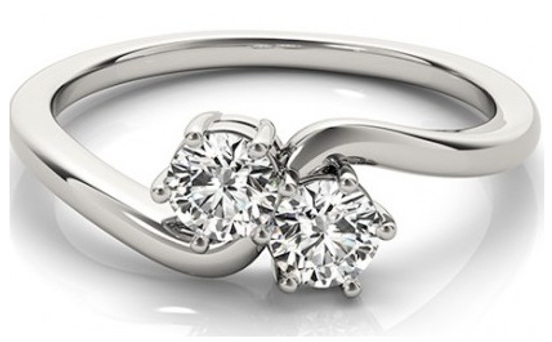Art Deco Two Stone Diamond Toi Et Moi Engagement Ring – Bella Rosa Galleries
