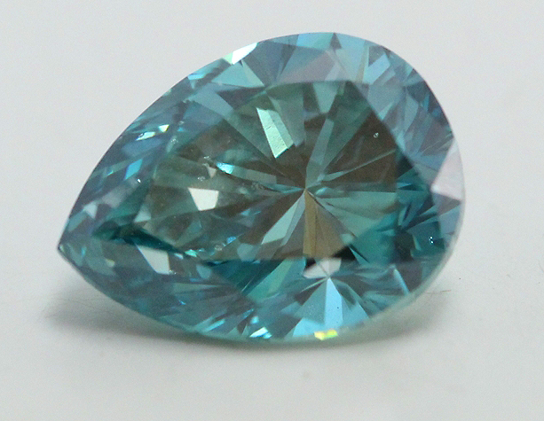 Pear Cut Loose Diamond (1.5 Ct, Fancy Blue(Irradiated) Color, VS2 Clarity) IGL Certified