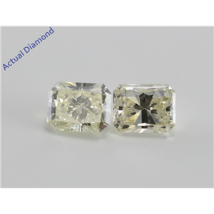 A Pair Of Radiant Cut Loose Diamonds (1.21 Ct, K ,Si)