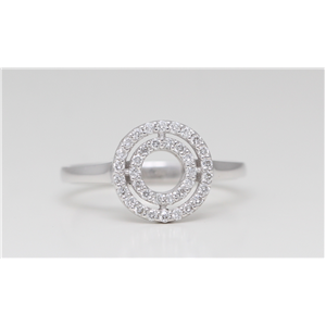 Round Diamond Solitaire Engagement Ring 18K White Gold 0.25 Ct,(G Color,Vs Clarity)