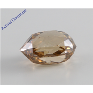 Briolette Cut Loose Diamond (4.24 Ct, Natural Fancy Brown Orange, SI1) GIA Certified