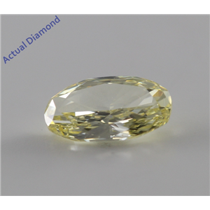 Oval Cut Loose Diamond (0.71 Ct, Natural Fancy Yellow, VS2) GIA Certified