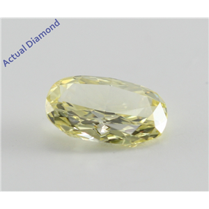 Oval Cut Loose Diamond (0.55 Ct, Natural Fancy Yellow, VS2) GIA Certified
