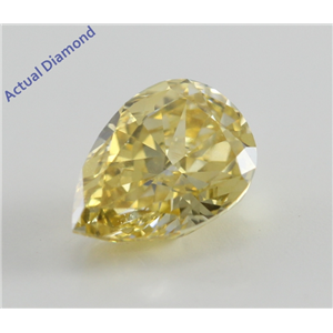 Pear Cut Loose Diamond (1.1 Ct, Natural Fancy Deep Yellow, SI1) GIA Certified