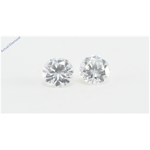 A Pair of Round Cut Loose Diamonds (0.45 Ct, F Color, VS2 Clarity)