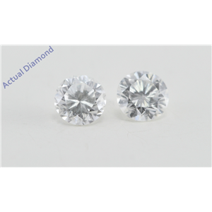 A Pair of Round Cut Loose Diamonds (0.48 Ct, F Color, VS1 Clarity)