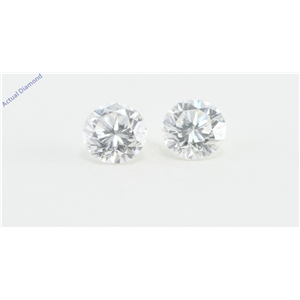 A Pair of Round Cut Loose Diamonds (0.51 Ct, F Color, VS2 Clarity)
