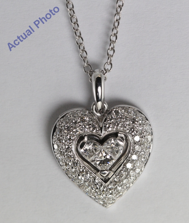 18k White Gold Invisible Setting 