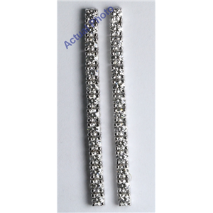 18k White Gold Round Cut Diamond Dangle Earrings (1.25 Ct, G Color, VS Clarity)