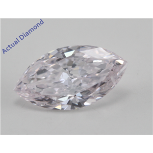 Marquise Cut Loose Diamond (0.6 Ct, Natural Light Pink Color, SI2 Clarity) GIA Certified