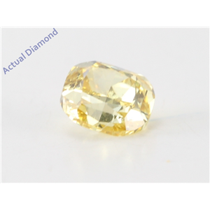 Cushion Cut Loose Diamond (0.43 Ct, Natural fancy intense yellow Color, vs1 Clarity) IGL Certified