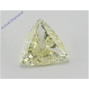 Trillion Cut Loose Diamond (1.15 Ct, natural fancy yellow Color, si1 clarity enhanced) IGL Certified