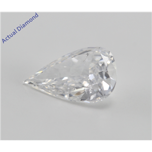 Pear Cut Loose Diamond (1.01 Ct, d, SI1) WGI Certified