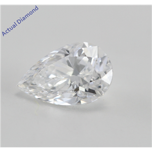 Pear Cut Loose Diamond (0.59 Ct, E, SI1(K.M))