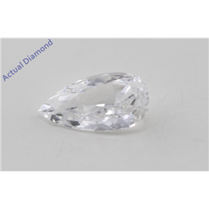 Pear Cut Loose Diamond (0.56 Ct, D Color, SI1 Clarity) GIA Certified