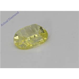 Oval Millennial Sunrise Limited Edition Loose Diamond 0.35 Ct Lighter Yellow Irradiated Color VS Clarity