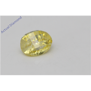 Oval Millennial Sunrise Limited Edition Cut Loose Diamond 0.59 Ct,Yellow Irradiated Color,VS Clarity