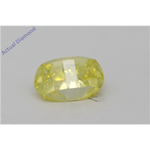 Oval Millennial Sunrise Limited Edition Cut Loose Diamond 0.65 Ct,Yellow Irradiated Color,VS Clarity
