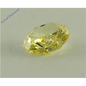 Oval Cut Loose Diamond (0.56 Ct, Natural Fancy Intense Yellow Color, VS2 Clarity) GIA Certified