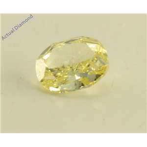 Oval Cut Loose Diamond (0.5 Ct, Natural Fancy Yellow Color, VS1 Clarity) GIA Certified