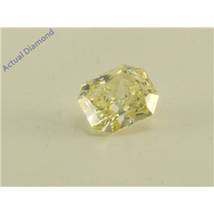 Radiant Cut Loose Diamond (0.75 Ct, Natural Fancy Color Light Yellow Color, SI2 Clarity) GIA Certified